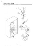 ICE &WATER PARTS EXPLODED VIEW Diagram and Parts List for LSC27921SW ASW5LGA LG Refrigerator