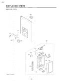 DISPENSER PARTS EXPLODED VIEW Diagram and Parts List for LSC27921SW ASW5LGA LG Refrigerator