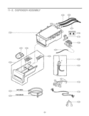 DISPENSER ASSEMBLY Diagram and Parts List for WM3550HWCA ABWEEUS LG Washer