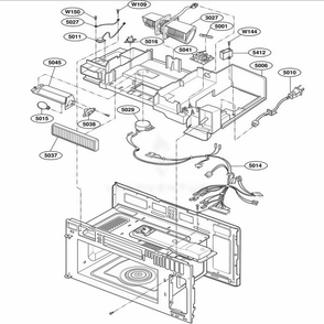 Interior Parts 2 Diagram and Parts List for MMV5207ACB ABKEMTC LG Range