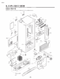 CASE PARTS   EXPLODED VIEW Diagram and Parts List for LFC23760ST AST4LGA LG Refrigerator