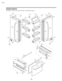 DOOR PARTS Diagram and Parts List for LFC23760ST AST4LGA LG Refrigerator