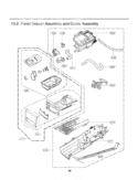 Panel Drawer Assembly and Guide Assembly Diagram and Parts List for DLEX3550V ASSEEUS LG Dryer