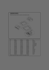 Freezer Parts Diagram and Parts List for GR-L31GHQXM ASWCSE0 LG Refrigerator