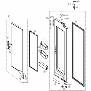Part Location Diagram of MEB63234102 LG HANDLE,DECOR