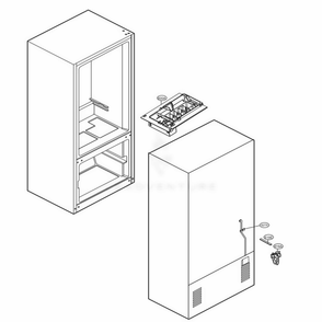 Icemaker Parts Diagram and Parts List for 73033 ASTCSE0 LG Refrigerator