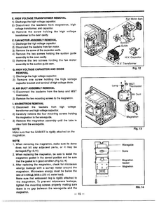 Information Page 5 Diagram and Parts List for 9247  LG Microwave
