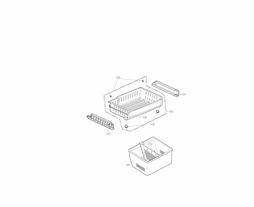 Freezer Parts Diagram and Parts List for 79570333410  Kenmore Refrigerator