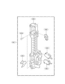 Latchboard Parts Diagram and Parts List for LMV1831SB  LG Microwave