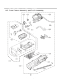 Panel Drawer Assembly and Guide Assembly Diagram and Parts List for DLEX2450R ACREEUS LG Dryer