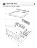 EXPLODED VIEW   Control Panel & Plate Assembly Diagram and Parts List for DLGX2451R ACREEUS LG Dryer