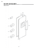 FREEZER DOOR Diagram and Parts List for LSC27925ST ASTCNA0 LG Refrigerator