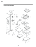 REFRIGERATOR COMPARTMENT Diagram and Parts List for LSC27925ST ASTCNA0 LG Refrigerator