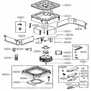 Tr Chassis Diagram and Parts List for LMCN078HV BWHBEUS LG Air Conditioner