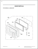 DOOR PARTS II Diagram and Parts List for LMH2016ST CSBELGA LG Microwave
