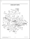OVEN CAVITY PARTS Diagram and Parts List for LMH2016ST CSBELGA LG Microwave