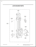 LATCH BOARD PARTS Diagram and Parts List for LMH2016ST CSBELGA LG Microwave