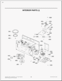 INTERIOR PARTS I Diagram and Parts List for LMH2016ST CSBELGA LG Microwave