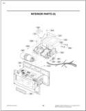 INTERIOR PARTS II Diagram and Parts List for LMH2016ST CSBELGA LG Microwave