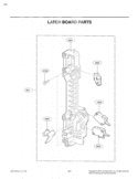 LATCH BOARD PARTS Diagram and Parts List for LMH2016SW CWHELGA LG Microwave