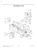 INTERIOR PARTS I Diagram and Parts List for LMH2016SW CWHELGA LG Microwave