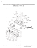 INTERIOR PARTS II Diagram and Parts List for LMH2016SW CWHELGA LG Microwave