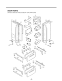 Part Location Diagram of ADC57512131 LG DOOR ASSEMBLY,FREEZER(LO