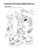 EXPLODED VIEW & REPLACEMENT PARTS LIST CASE PARTS Diagram and Parts List for LFX21976ST LFX21976ST /02 LG Refrigerator