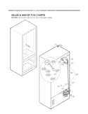 VALVE & WATER TUBE PARTS Diagram and Parts List for LFX21976ST LFX21976ST /02 LG Refrigerator