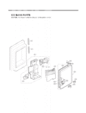 ICE BANK PARTS Diagram and Parts List for LFX25976SW ASWCNA2 LG Refrigerator