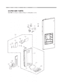DISPENSER PARTS Diagram and Parts List for LFX21976ST LFX25976ST /02 LG Refrigerator
