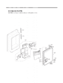 ICE BANK PARTS Diagram and Parts List for LFX21976ST LFX25976ST /02 LG Refrigerator