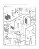 EXPLODED VIEW Diagram and Parts List for LD450EAL UD451EAD1 LG Dehumidifier