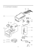 DISPENSER ASSEMBLY Diagram and Parts List for WM2550HRCA ACREEUS LG Washer