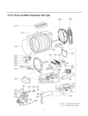 Drum and Motor Assembly Diagram and Parts List for DLG4802W ABWEEUS LG Dryer
