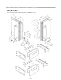 DOOR PARTS Diagram and Parts List for LMX25964ST ASTCSD1 LG Refrigerator