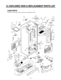 EXPLODED VIEW & REPLACEMENT PARTS LIST CASE PARTS Diagram and Parts List for LMX25964ST ASTCSD2 LG Refrigerator