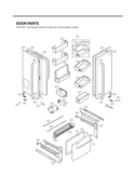 DOOR PARTS Diagram and Parts List for LFX25976SB AWBCNA3 LG Refrigerator