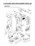 EXPLODED VIEW & REPLACEMENT PARTS LIST CASE PARTS Diagram and Parts List for LFX25976SW ASWCNA3 LG Refrigerator
