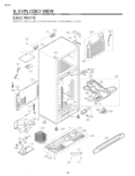 CASE PARTS  EXPLODED VIEW Diagram and Parts List for LTC19340SB AWBCNA0 LG Refrigerator