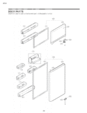 DOOR PARTS Diagram and Parts List for LTC19340SB AWBCNA0 LG Refrigerator