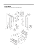 DOOR PARTS Diagram and Parts List for LFX25974SB AWBCNA0 LG Refrigerator