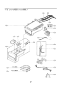 DISPENSER ASSEMBLY Diagram and Parts List for WM3360HVCA ASSEECI LG Washer