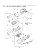 Panel Drawer Assembly & Guide Assembly Diagram and Parts List for DLEX3360V ASSEECI LG Dryer