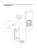 DISPENSER PARTS Diagram and Parts List for LFX25978SB LFX25978SB /00 LG Refrigerator