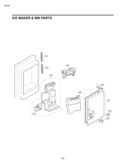 ICE MAKER & BIN PARTS Diagram and Parts List for LFX25978SB LFX25978SB /00 LG Refrigerator