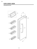 Part Location Diagram of ADC30116662 LG DOOR ASSEMBLY,REFRIGERAT
