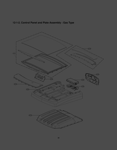 Control Panel And Plate Assembly Diagram and Parts List for RN1381AS ABWEEUS LG Dryer