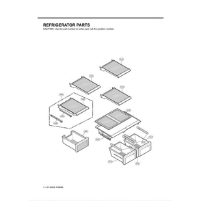 Section 5 Diagram and Parts List for LFX21980ST ASTCLGA LG Refrigerator