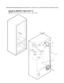 VALVE & WATER TUBE PARTS Diagram and Parts List for LFX25976SB AWBCNA4 LG Refrigerator